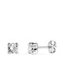 Voir la diapositive 1 : L'ATELIER D'AZUR Boucles d'Oreilles Or 18 Carats 750/000 Blanc Zirconium