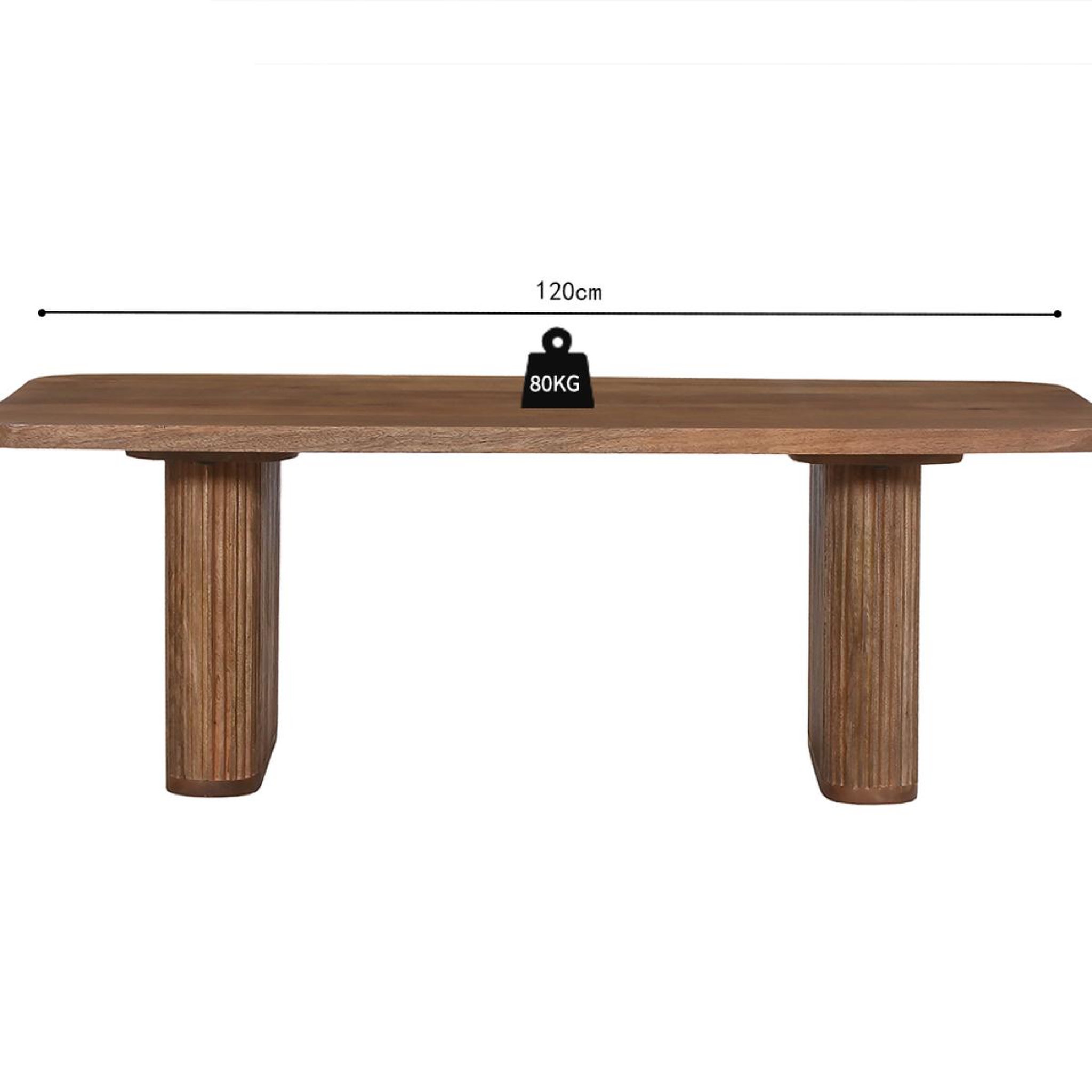 Voir la diapositive 6 : JLC KREATION Table basse rectangle en bois de manguier jeanne