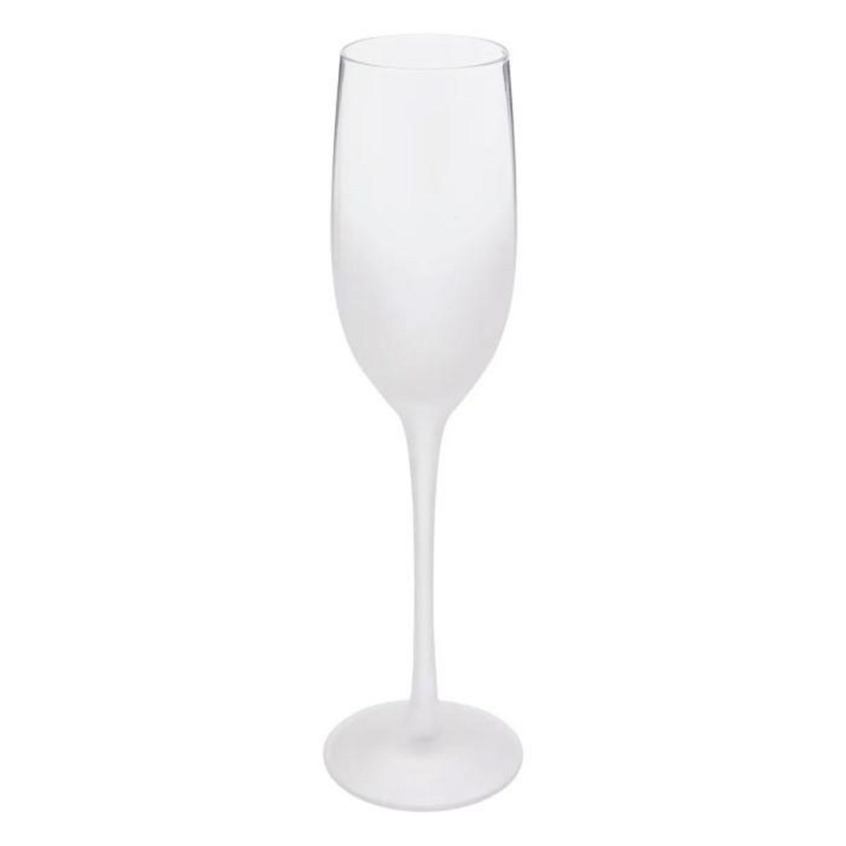 SECRET DE GOURMET Lot de 6 Flûtes à Champagnes  Givrées  21cl Transparent