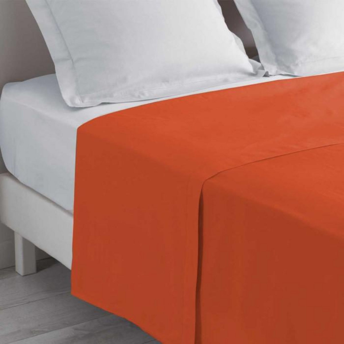 Paris Prix Drap Plat  Lina  240x300cm Paprika