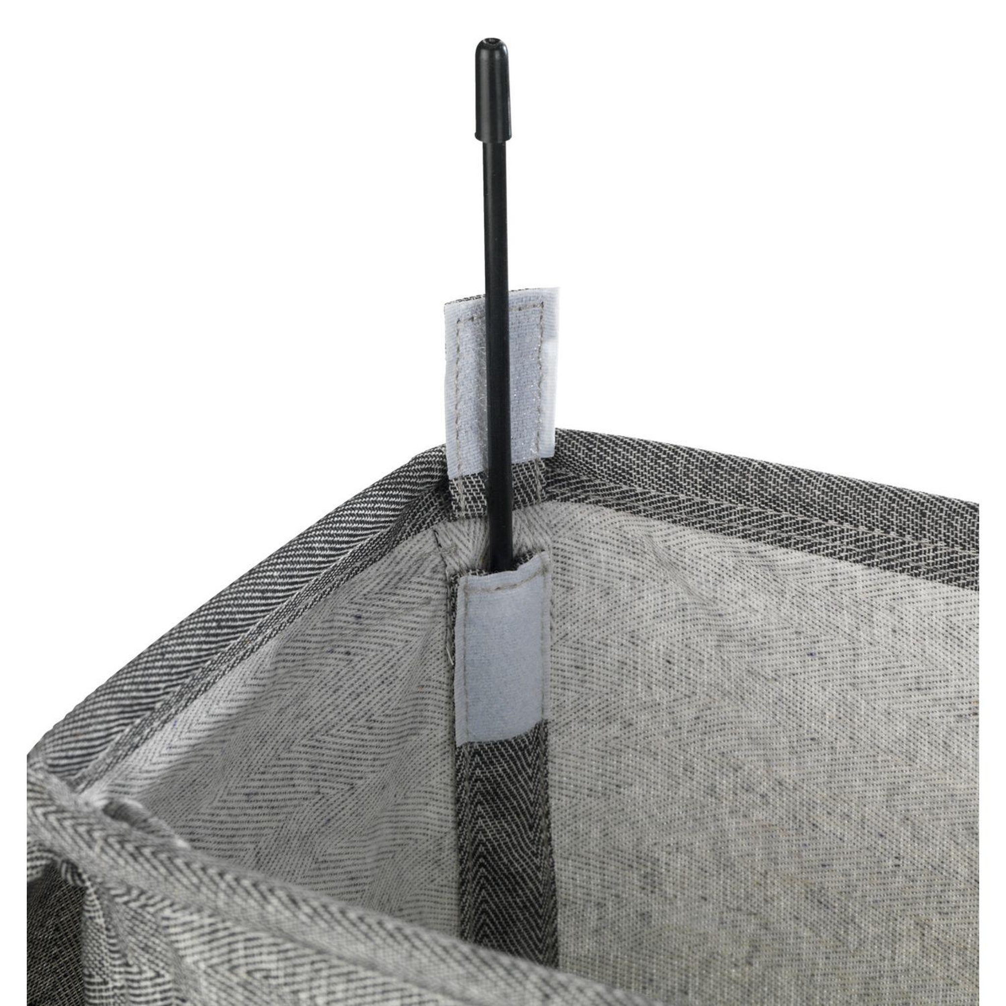 Voir la diapositive 5 : Wenko Panier à linge Corno - 18,8 x H. 60 cm - Gris