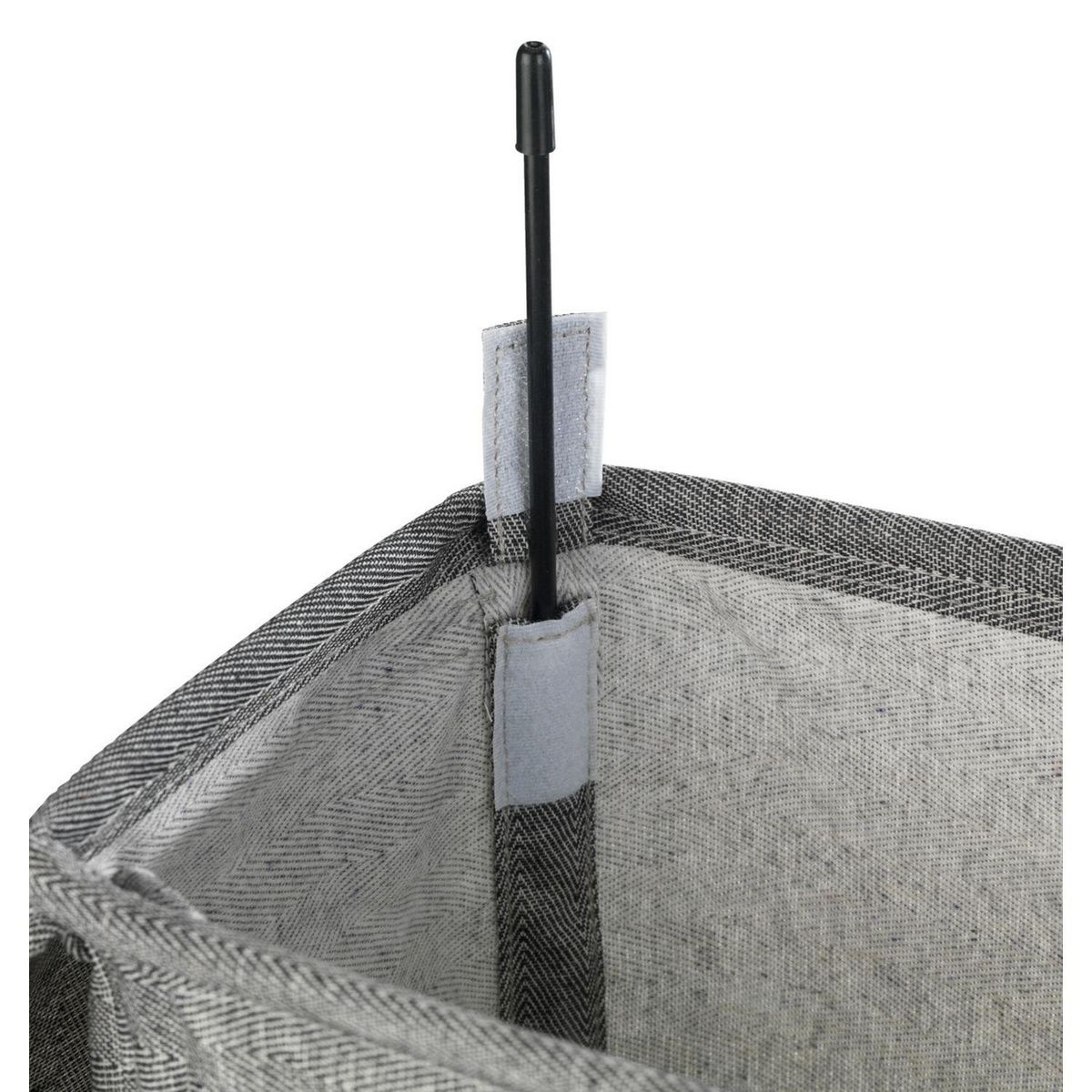 Wenko Panier à linge Corno - 18,8 x H. 60 cm - Gris