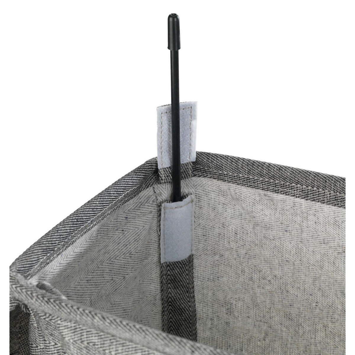 Wenko Panier à linge Corno - 18,8 x H. 60 cm - Gris