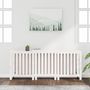 Voir la diapositive 3 : VIDAXL Cache-radiateur Blanc 210x21x85 cm Bois massif de pin