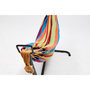 Voir la diapositive 6 : CONCEPT USINE Hamac sur pied 2,6 m avec toile en tissu multicolore COPACABANA