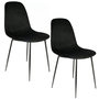 Voir la diapositive 1 : TOILINUX 2 Chaises design velours Giulia
