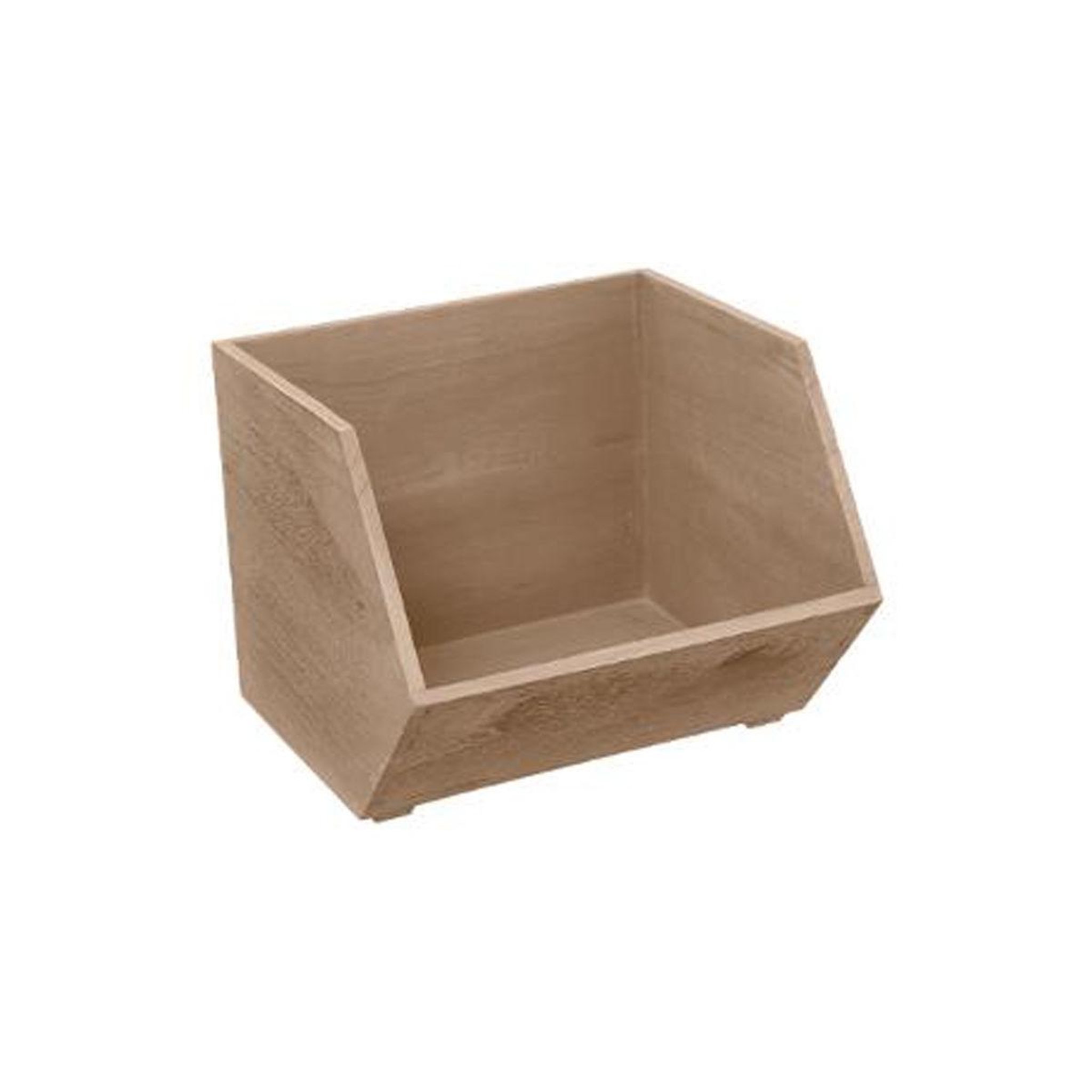 Voir la diapositive 2 : FIVE Lot de 3 casiers empilables  ety  29cm naturel