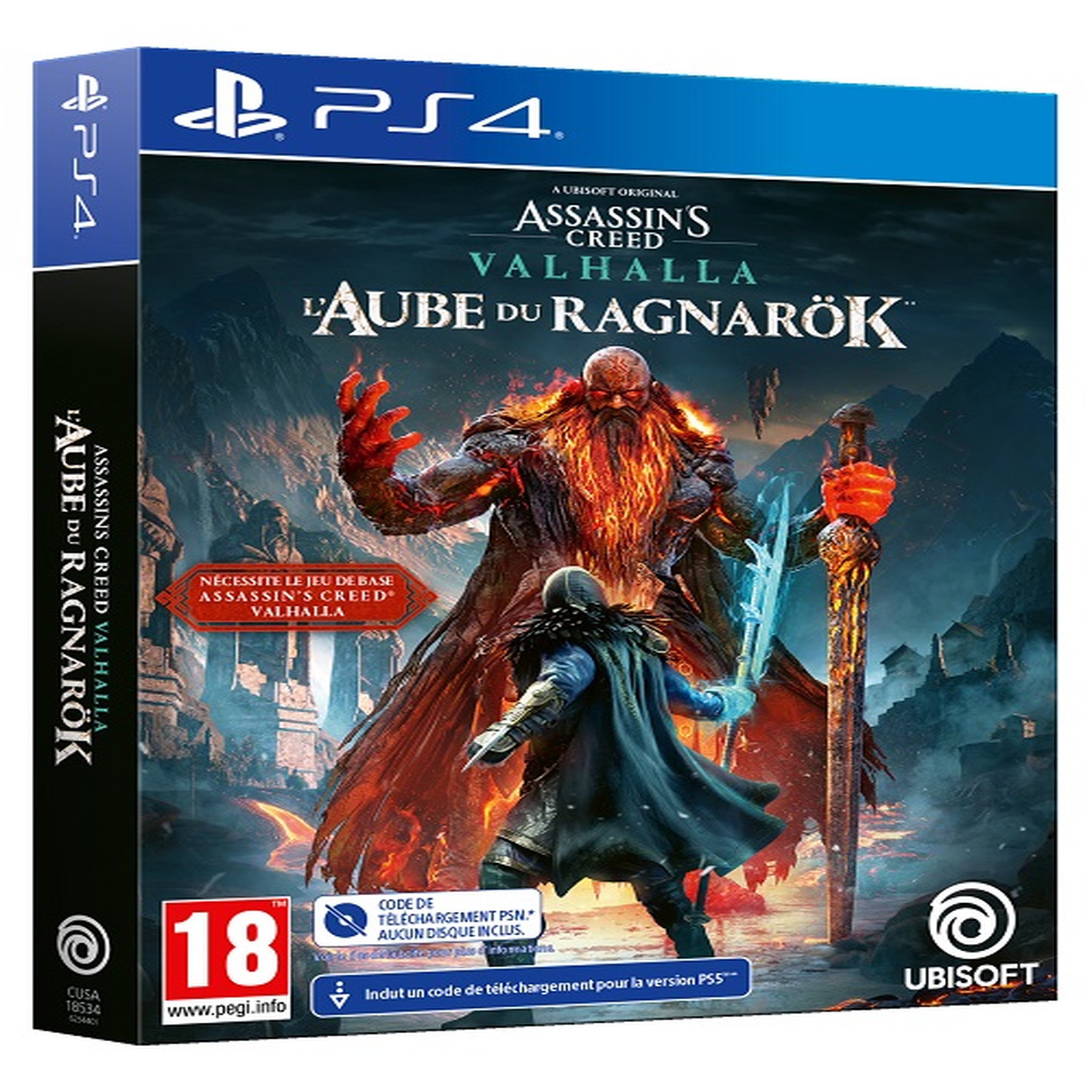 Voir la diapositive 2 : Assassin's Creed Valhalla - Extension L'Aube du Ragnarok PS4 (Code de téléchargement)