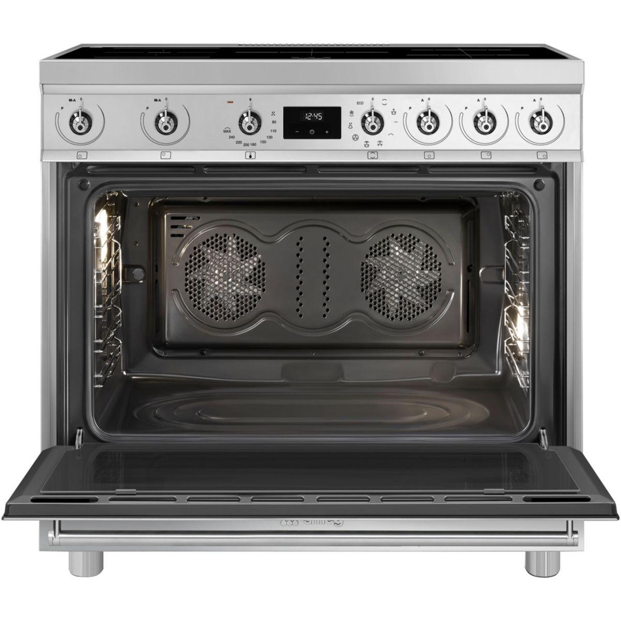 Voir la diapositive 2 : SMEG Piano de cuisson induction c9imx2