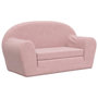 Voir la diapositive 2 : VIDAXL Canape-lit pour enfants 2 places rose peluche douce