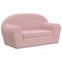 Voir la diapositive 2 : VIDAXL Canape-lit pour enfants 2 places rose peluche douce