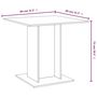 Voir la diapositive 6 : VIDAXL Table a dîner Chene marron 80x80x75 cm Bois d'ingenierie
