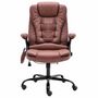 Voir la diapositive 2 : VIDAXL Chaise de bureau de massage marron clair similicuir daim