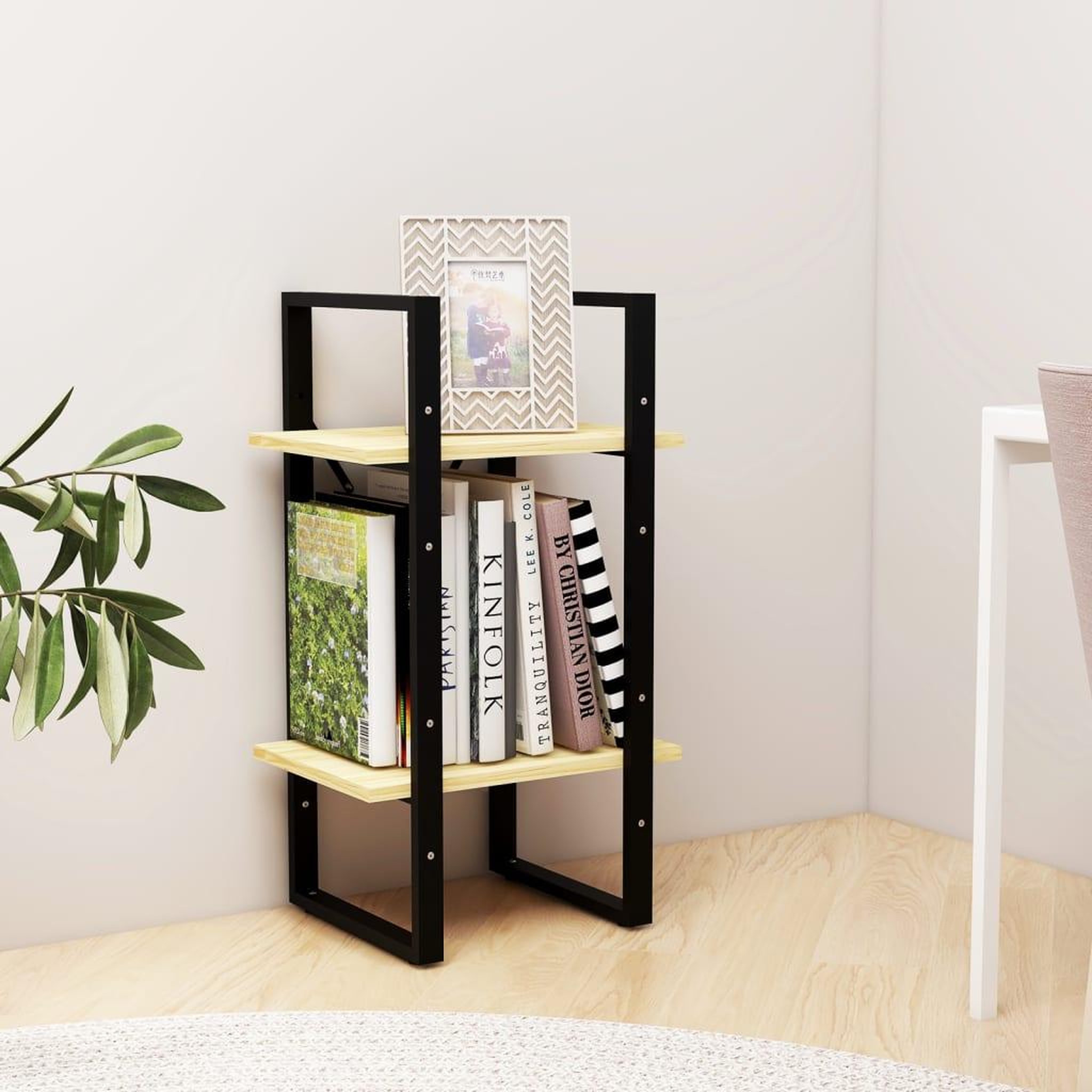 Voir la diapositive 3 : VIDAXL Bibliotheque a 2 niveaux 40x30x70 cm Bois de pin massif