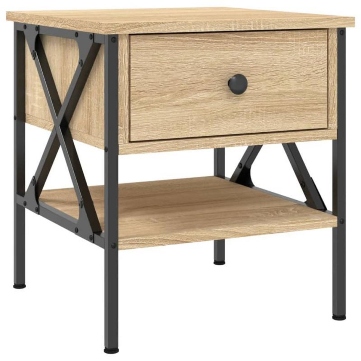 VIDAXL Table de chevet chêne sonoma 40x42x45 cm bois d ingénierie