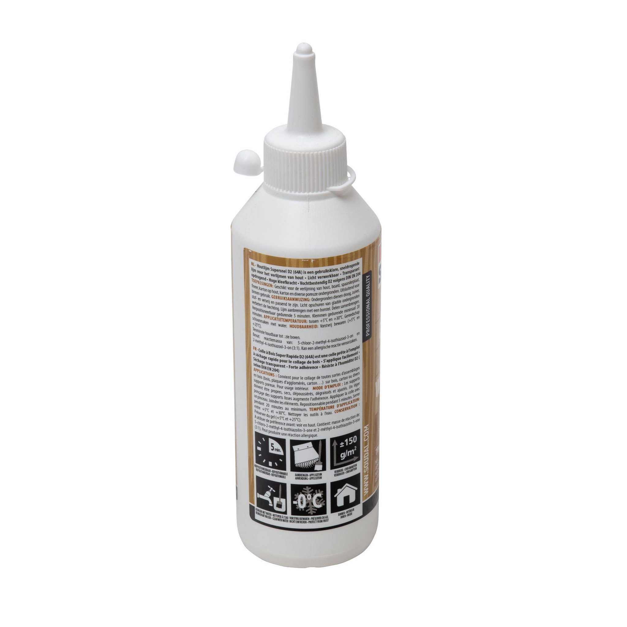 Voir la diapositive 5 : Soudal Colle à bois rapide blanche 250g