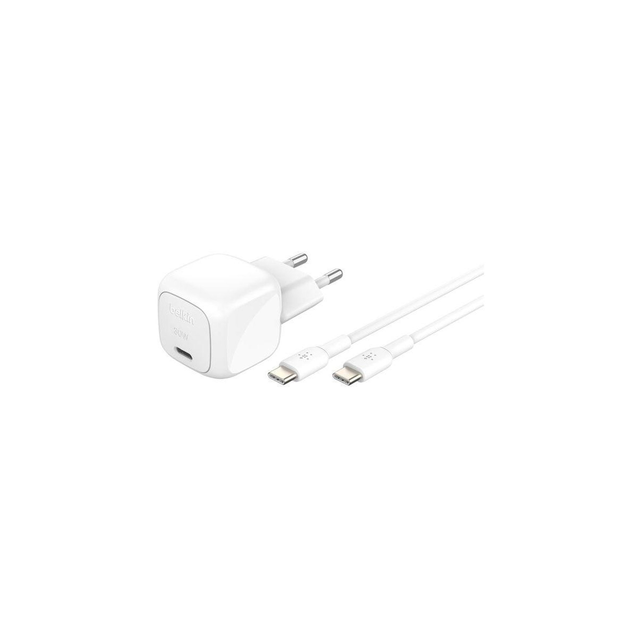 Belkin Chargeur 30w usb charge rapide pps blanc