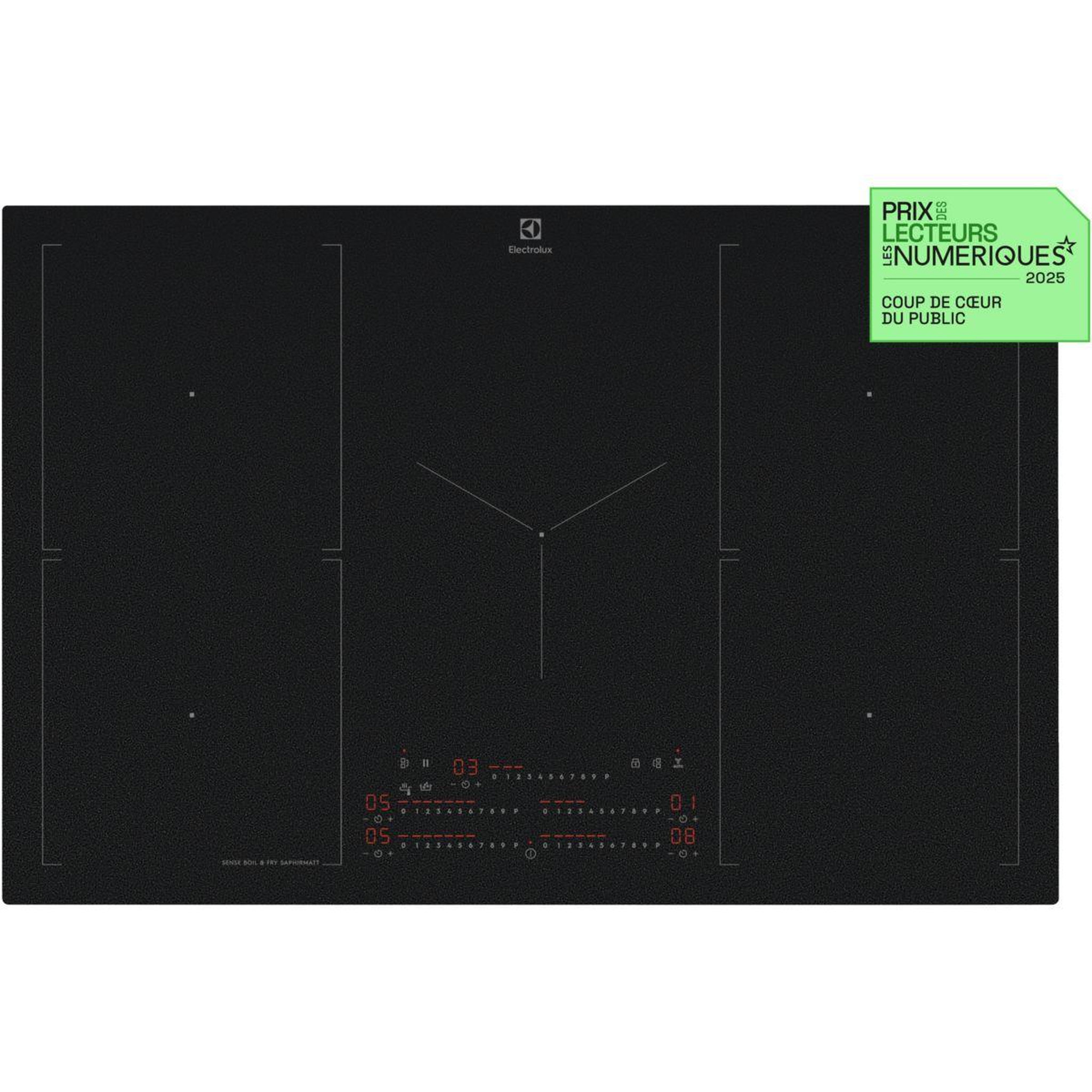 ELECTROLUX Plaque induction eis87553iz saphirmatt 80cm anti-rayures et zone flex