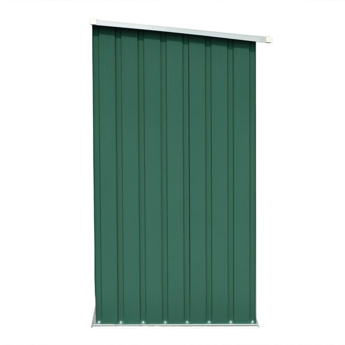 VIDAXL Abri de stockage de bois Acier galvanise 163x83x154 cm Vert