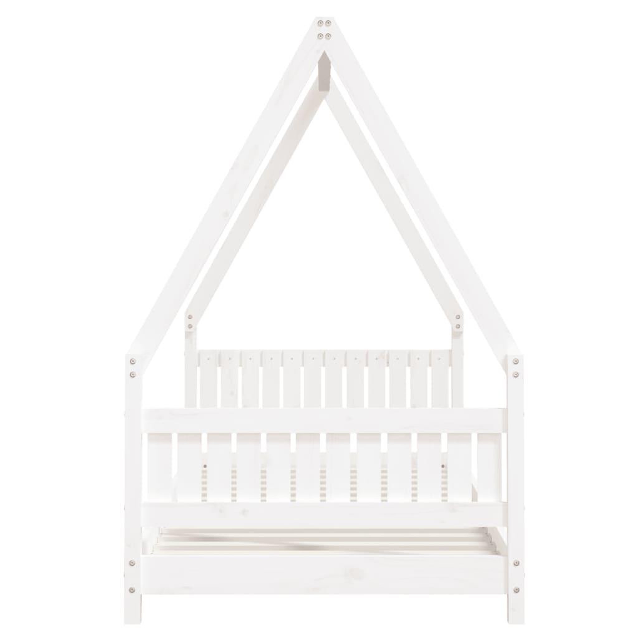 Voir la diapositive 5 : VIDAXL Cadre de lit pour enfants blanc 90x190 cm bois de pin massif
