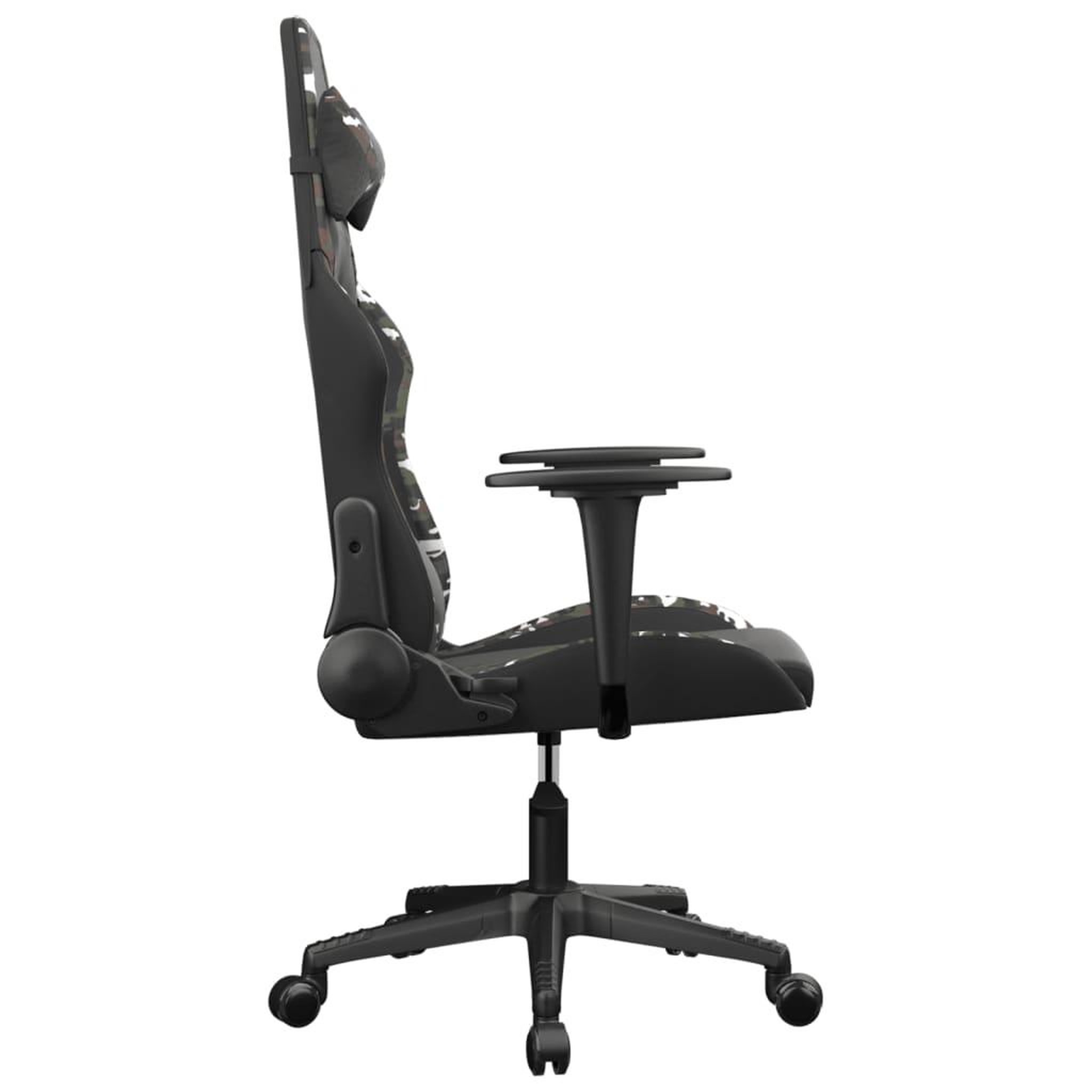 Voir la diapositive 4 : VIDAXL Chaise de jeu de massage Noir et camouflage Similicuir