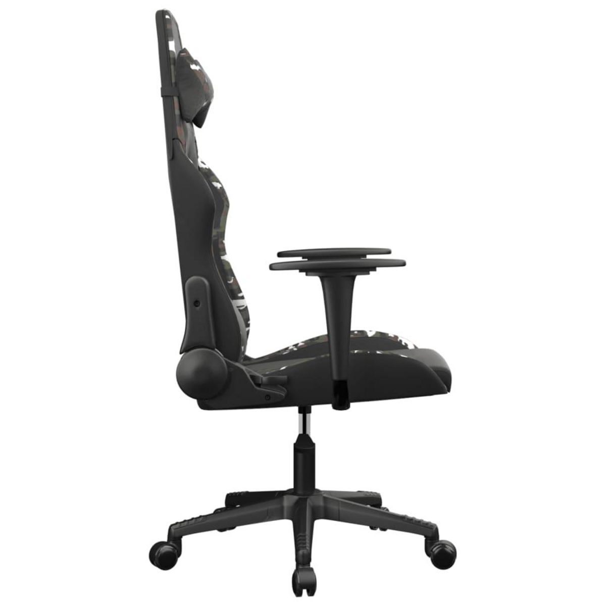 VIDAXL Chaise de jeu de massage Noir et camouflage Similicuir