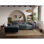 Voir la diapositive 1 : BEST MOBILIER Pablo - canapé d'angle gauche - 6 places - convertible avec coffre et têtières réglables - en velours côtelé
