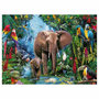 Voir la diapositive 2 : RAVENSBURGER RAVENSBURGER Elephants in the Jungle, 150st. XXL