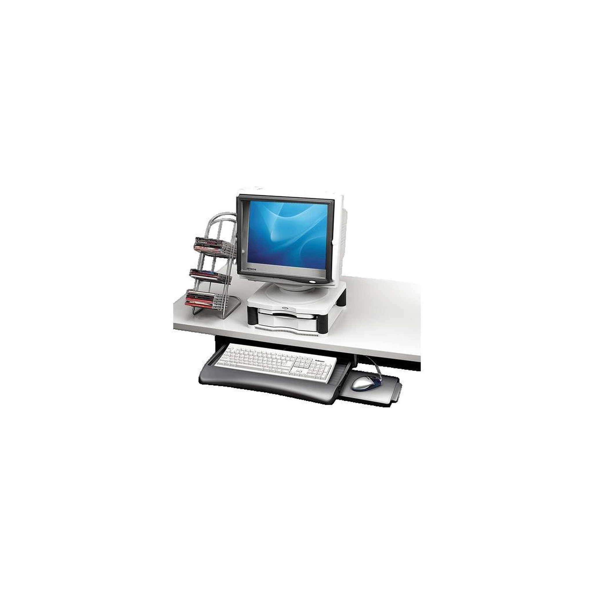 Fellowes Tiroir de clavier Fellowes 93804 avec finition graphite