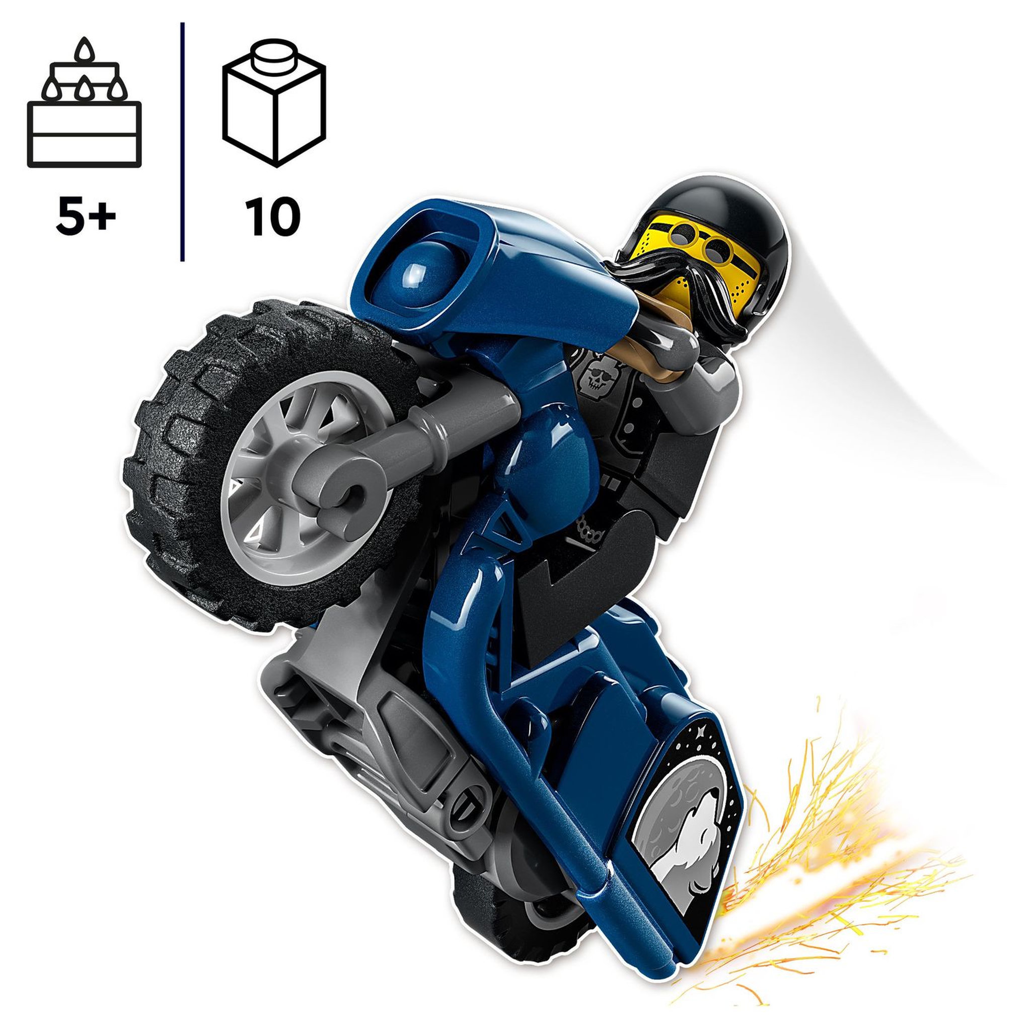 Voir la diapositive 4 : LEGO City 60331 La moto de cascade du biker