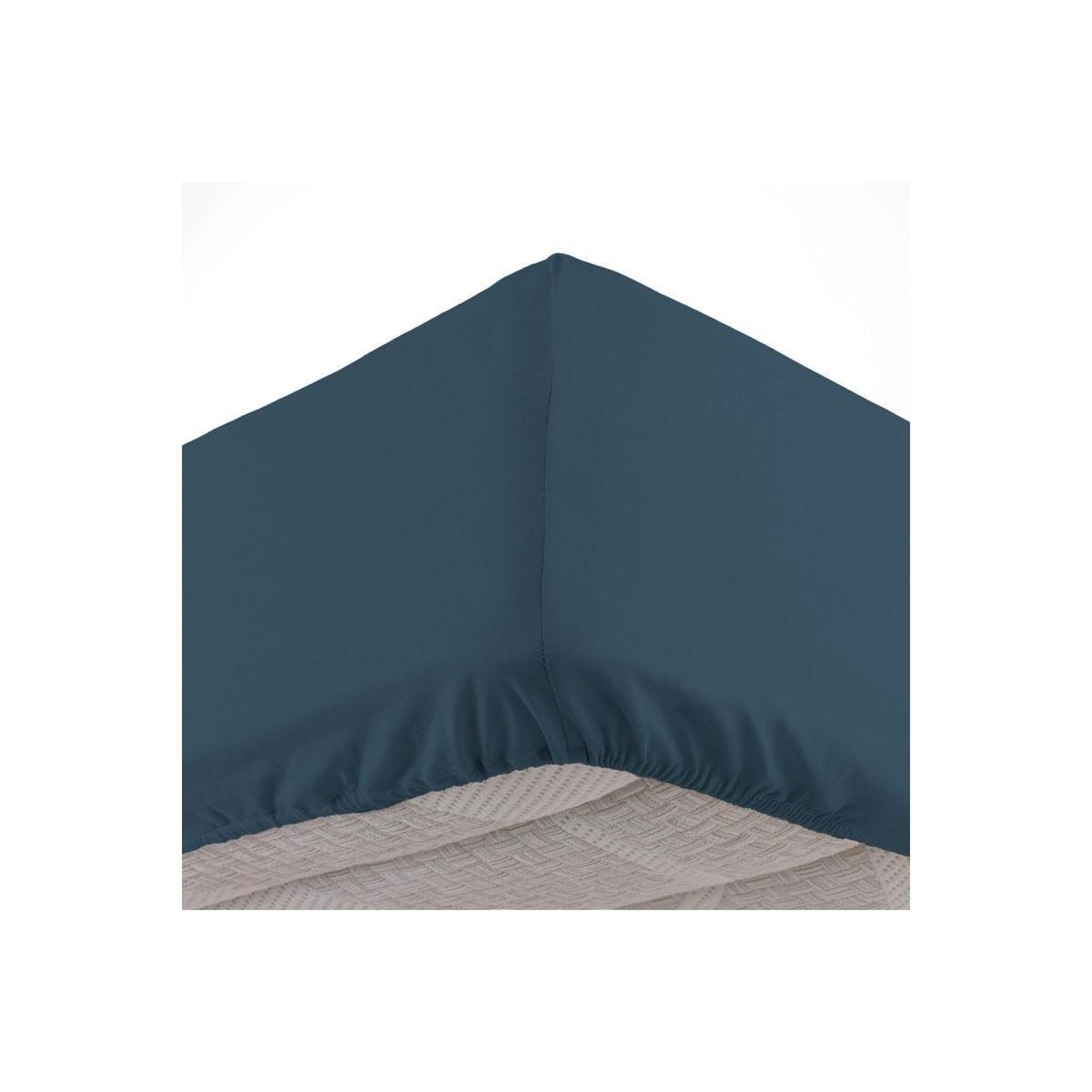 Douceur d'Intérieur Drap housse  jersy  160x200cm bleu nuit