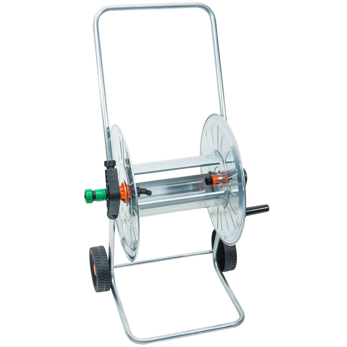 RAIN Dévidoir transportable en métal avec manivelle