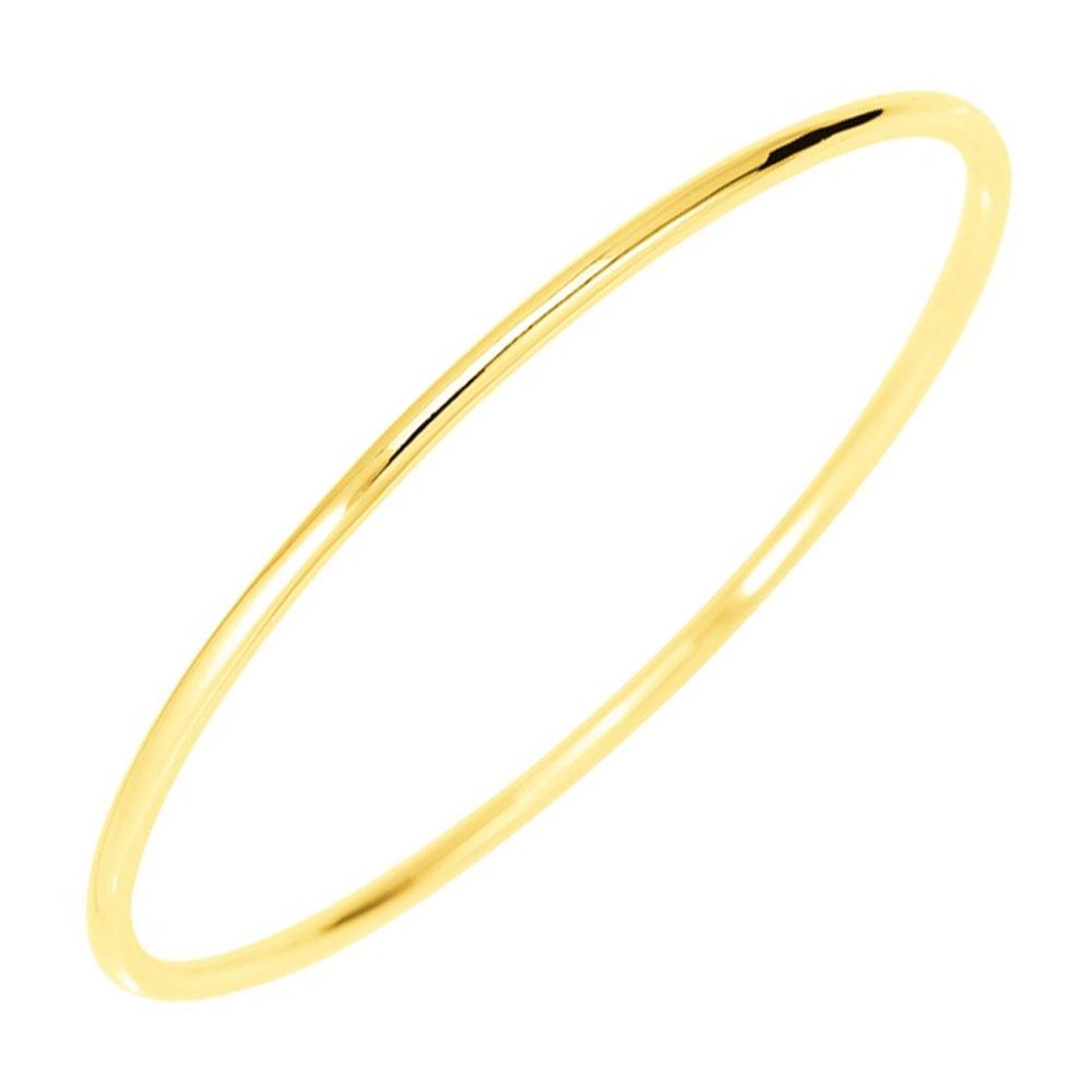 Voir la diapositive 1 : L'ATELIER D'AZUR Bracelet Jonc Or Massif Jaune - Femme