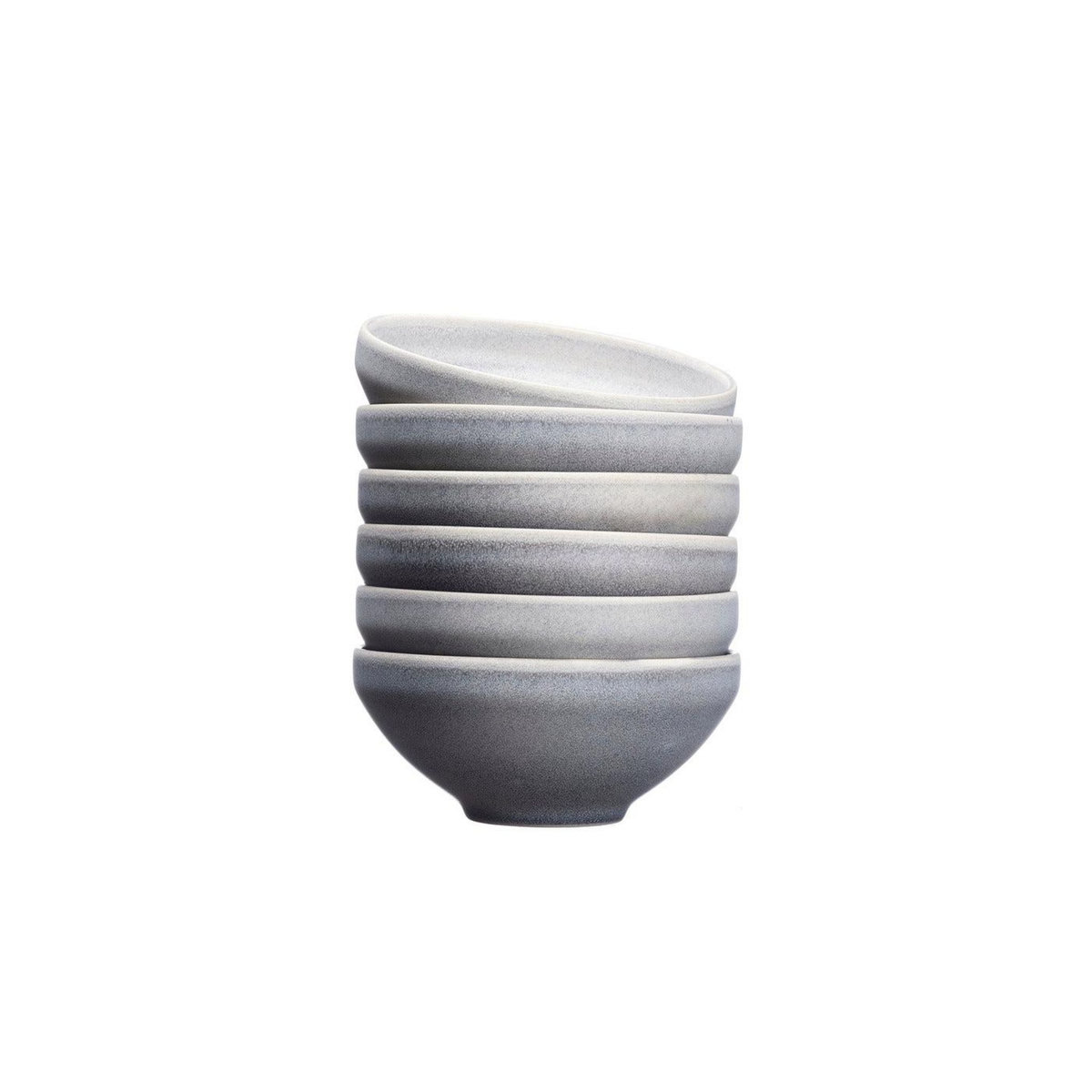 BJORN Bol STONE Ø15cm - 6 pièces - Gris lune