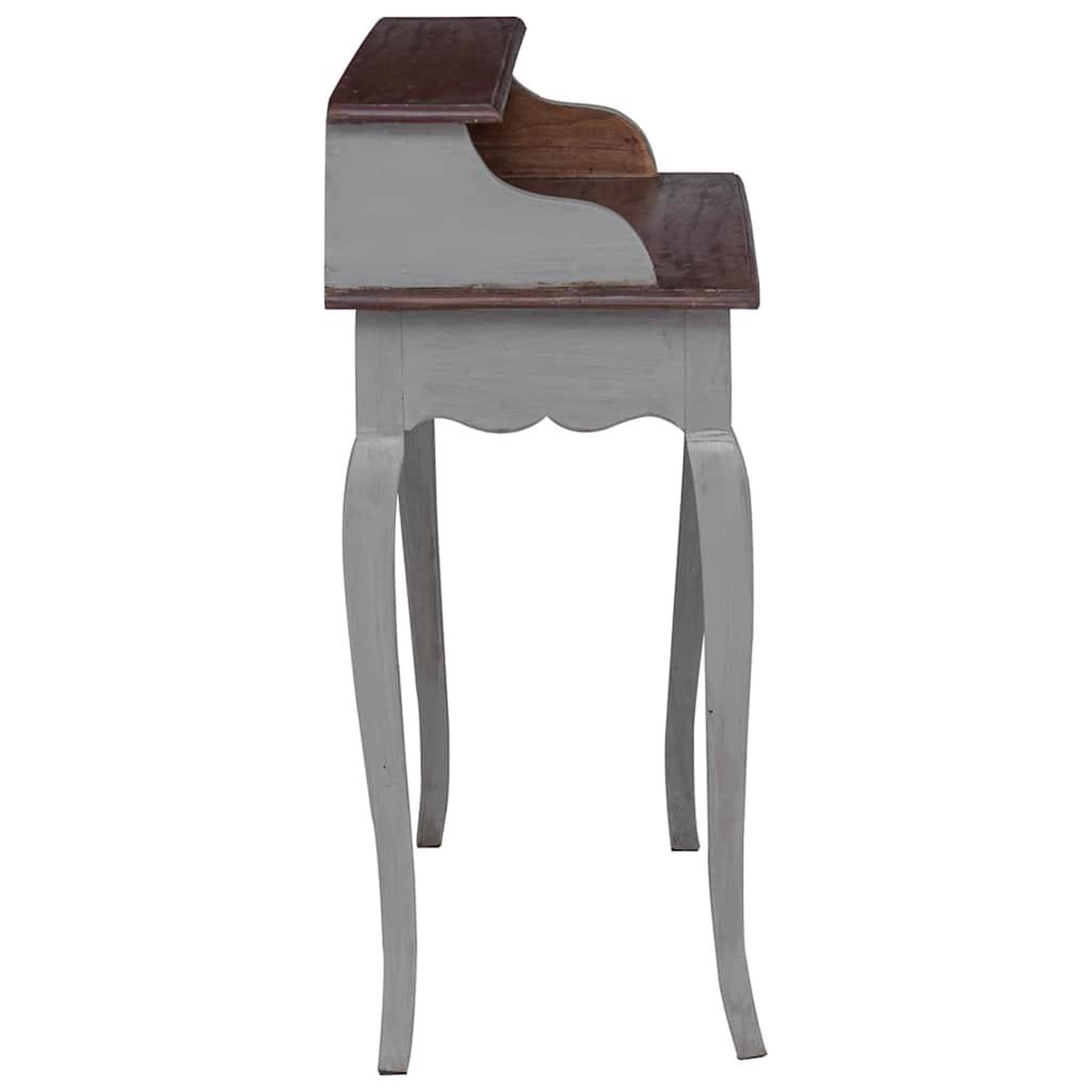 Voir la diapositive 5 : VIDAXL Bureau d'ecriture bois d'acajou massif 80x40x92 cm