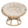 Voir la diapositive 2 : ATMOSPHERA Fauteuil Papasan en Rotin  Seram  112cm Naturel