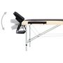 Voir la diapositive 4 : VIDAXL Table de massage pliable 2 zones Aluminium Noir et beige
