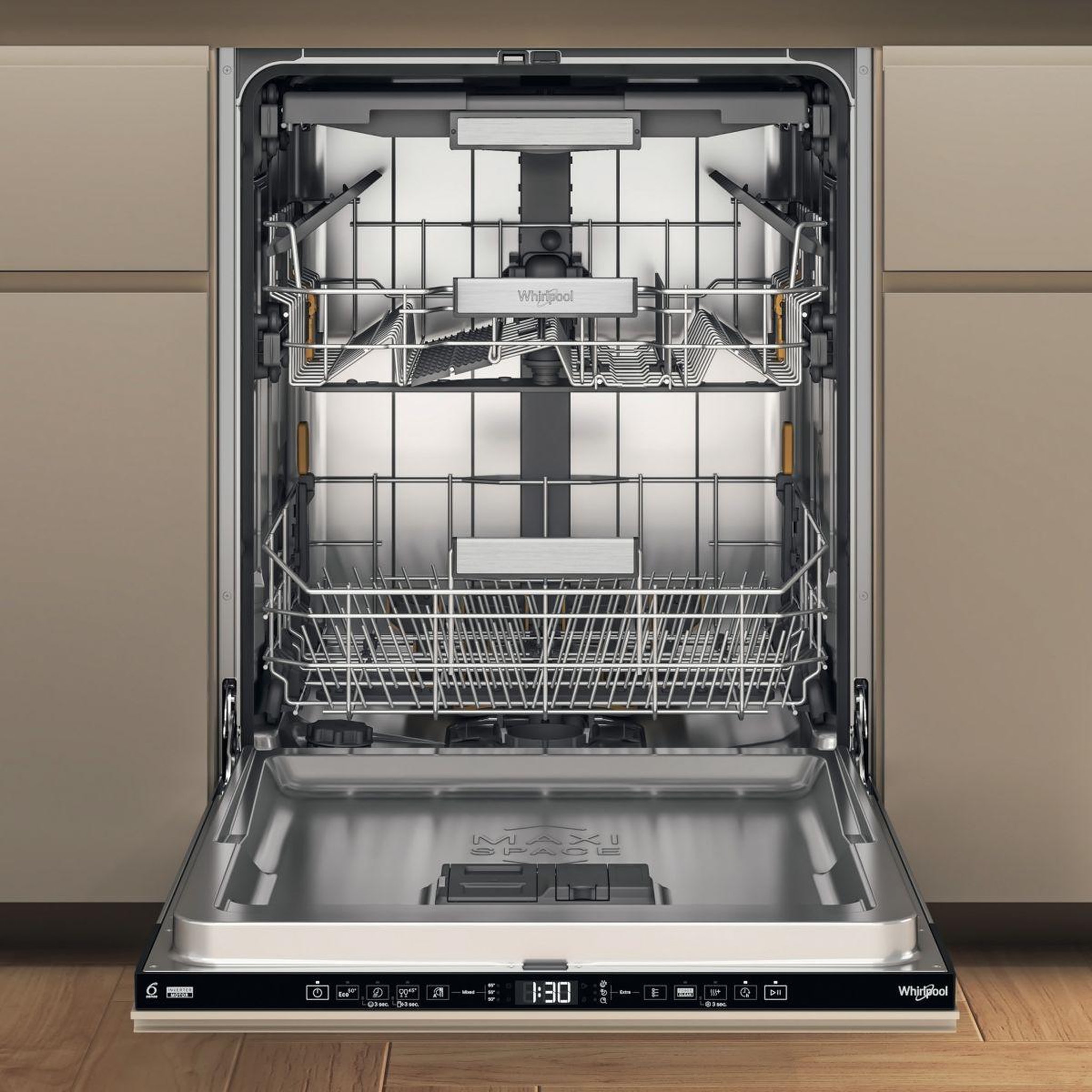 Voir la diapositive 3 : Whirlpool Lave vaisselle encastrable W7IHT58T SupremeSilence MaxiSpace