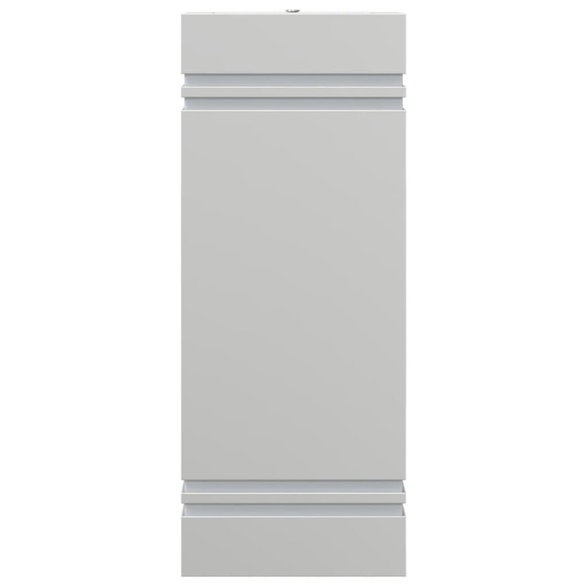 VIDAXL Appliques murales d'exterieur 2pcs argente acier inoxydable