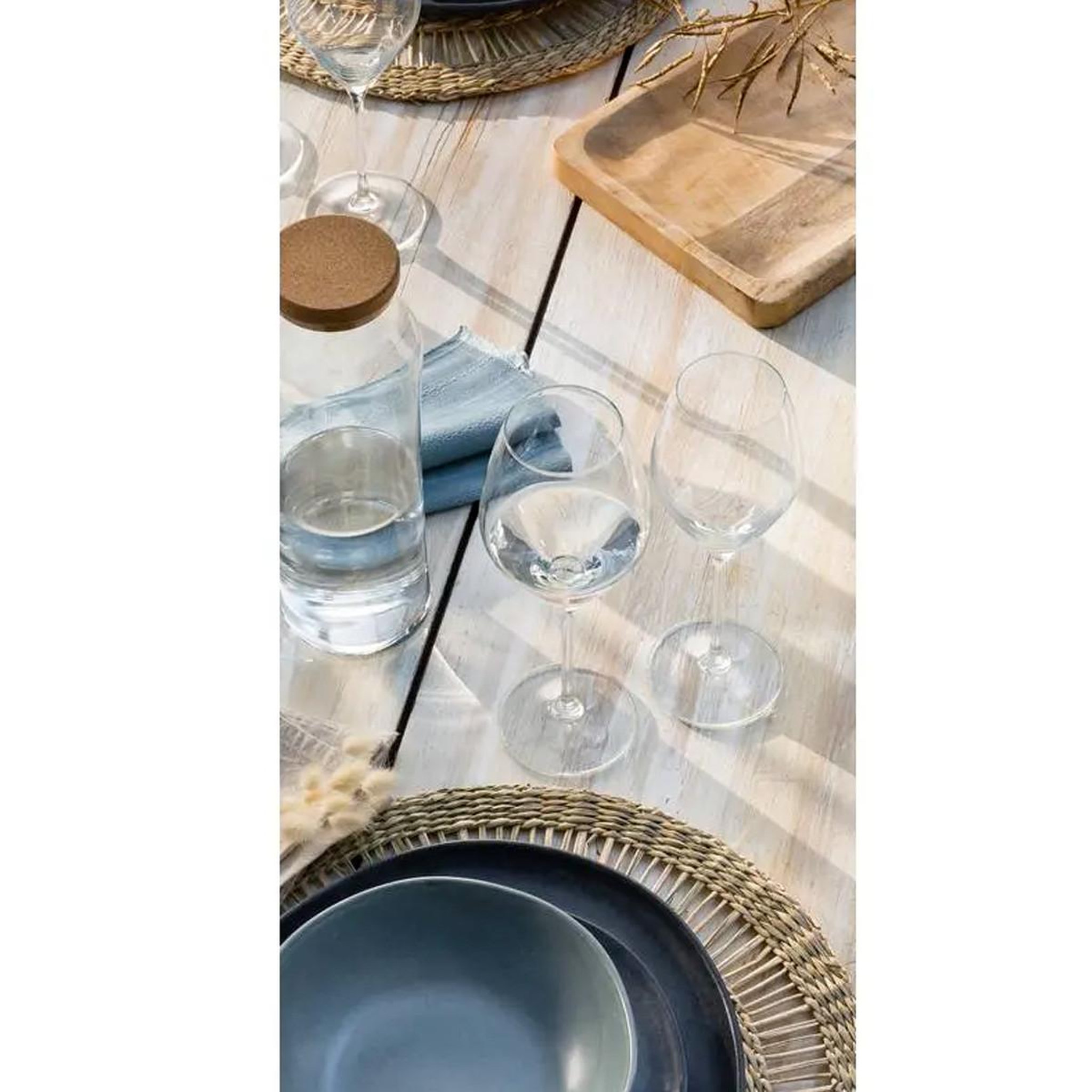 Voir la diapositive 2 : SECRET DE GOURMET Carafe en verre  spring  1l transparent