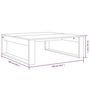 Voir la diapositive 6 : VIDAXL Table basse Chene marron 100x100x35 cm Bois d'ingenierie