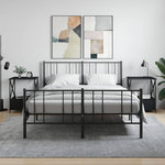 VIDAXL Tables de chevet 2 pcs noir 50x41x65 cm bois d'ingenierie