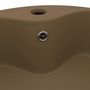 Voir la diapositive 5 : VIDAXL Lavabo de luxe avec trop-plein Creme mat 36x13 cm Ceramique