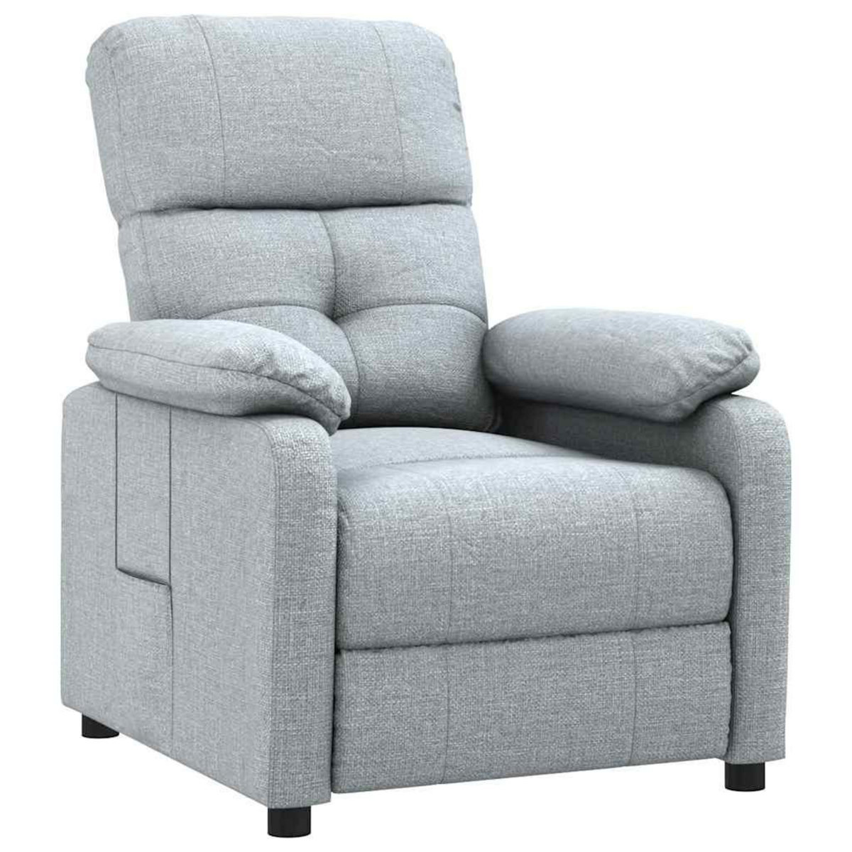 VIDAXL Fauteuil inclinable Gris clair Tissu
