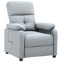 Voir la diapositive 2 : VIDAXL Fauteuil inclinable Gris clair Tissu