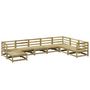 Voir la diapositive 2 : VIDAXL Salon de jardin 8 pcs bois de pin impregne