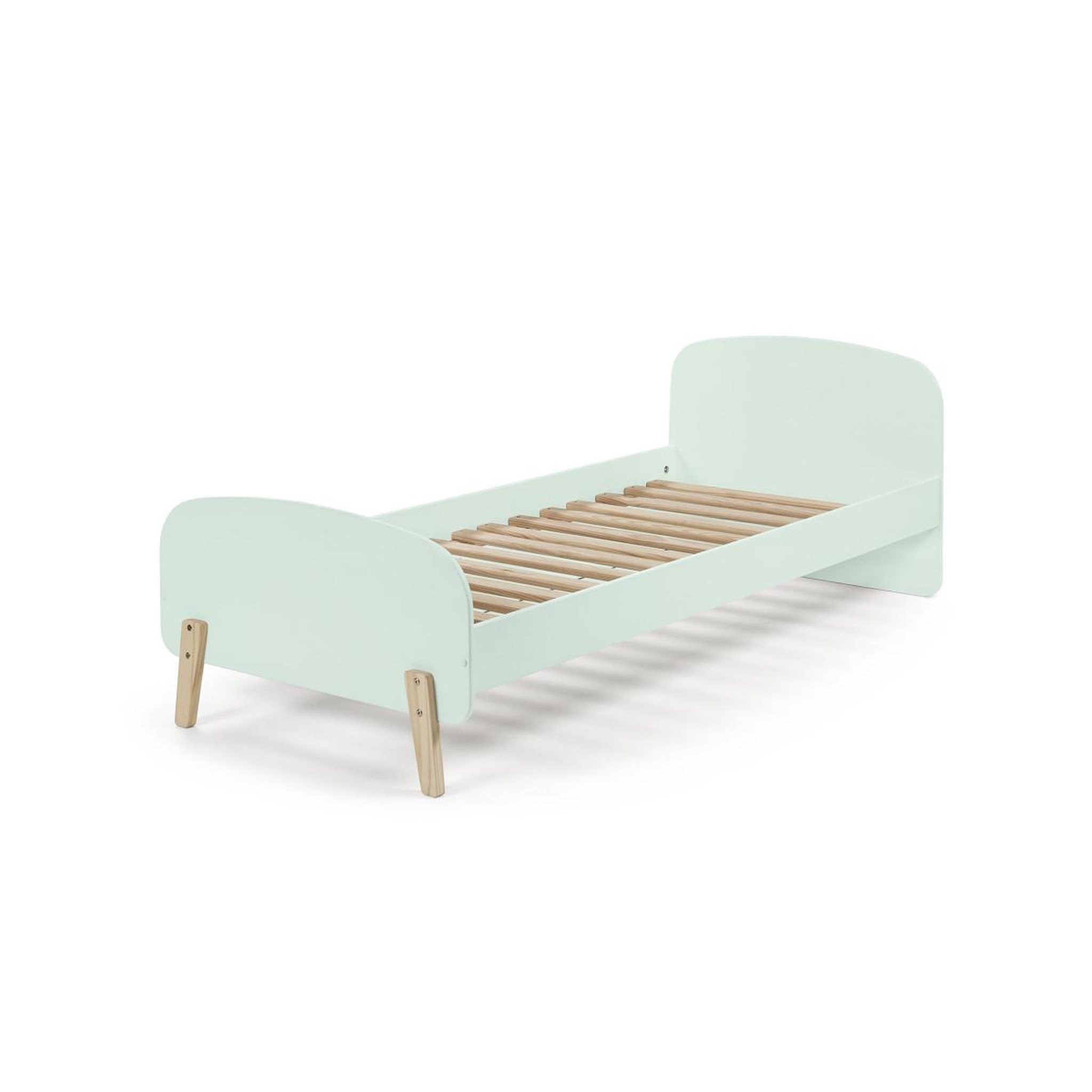 Voir la diapositive 2 : Paris Prix Pack - Lit Enfant, Chevet & Coffre  Kiddy  90x200cm Vert Menthe