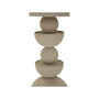 Voir la diapositive 3 : Paris Prix Table d'Appoint Miroir  Dune  49cm Crème