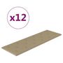 Voir la diapositive 2 : VIDAXL Panneaux muraux 12 pcs Cappuccino 90x30 cm Similicuir 3,24 m^2
