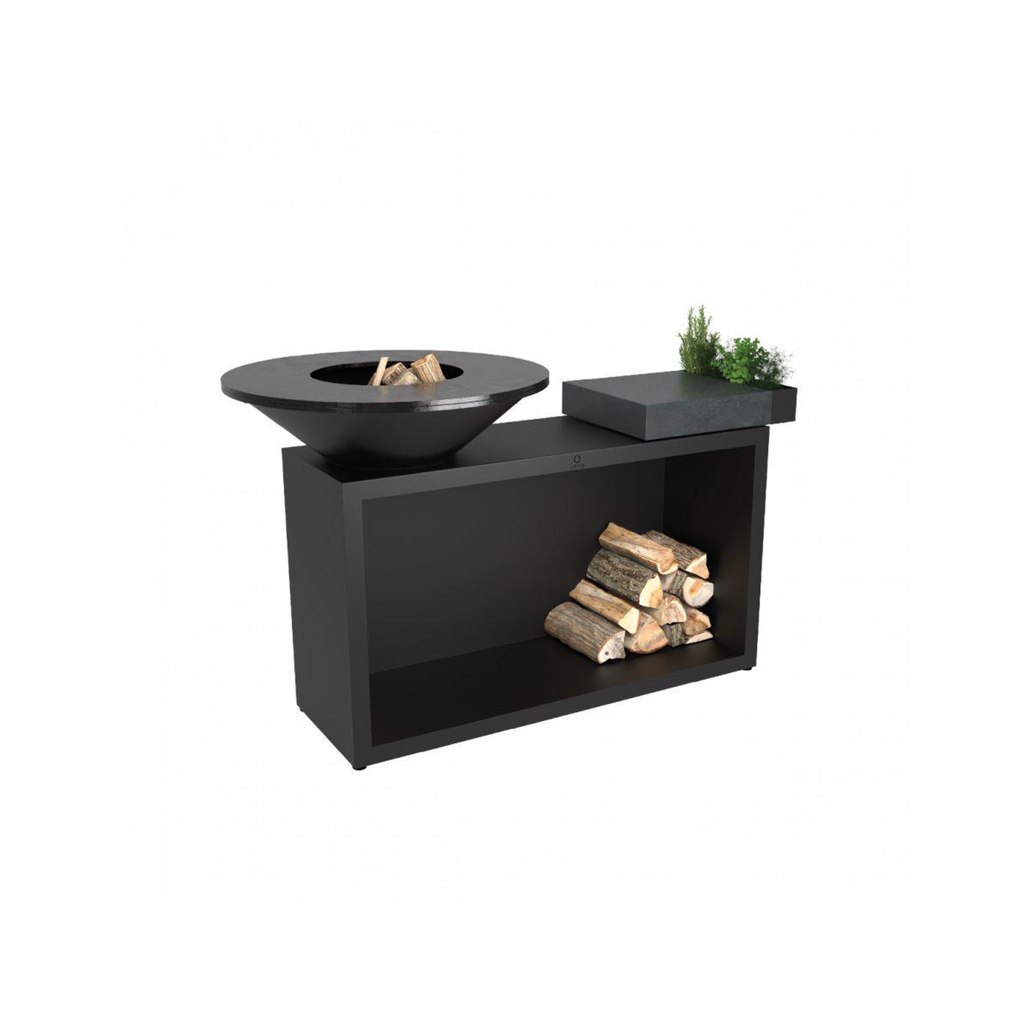 Voir la diapositive 2 : OFYR Brasero island black85 ceramic dark grey oi3b85c